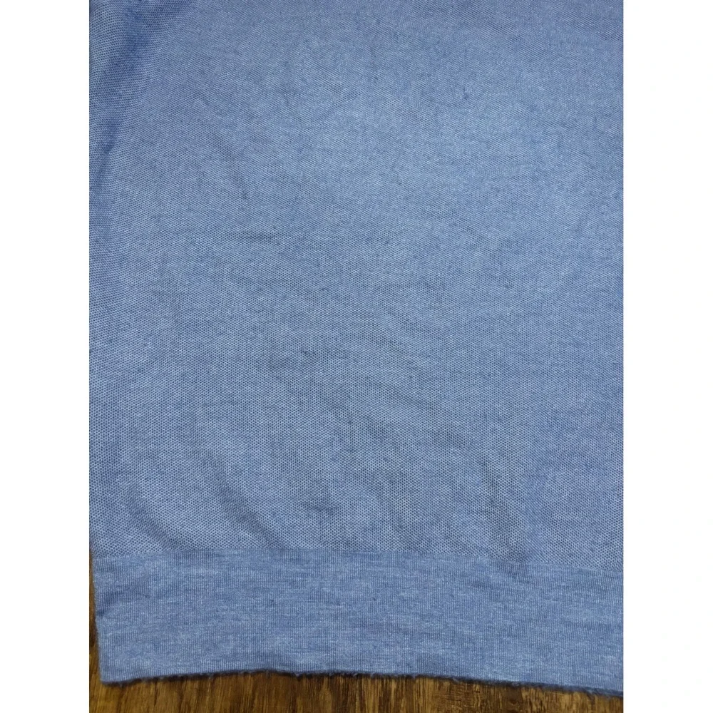 Peter‎ Millar Mens Blue Cashmere Silk Quarter Zip Sweater Large Preppy Old money